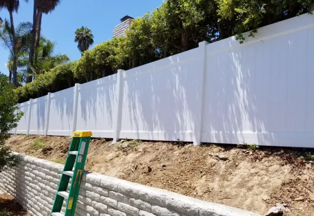 White Privacy Vinyl Fencing San Marcos, California